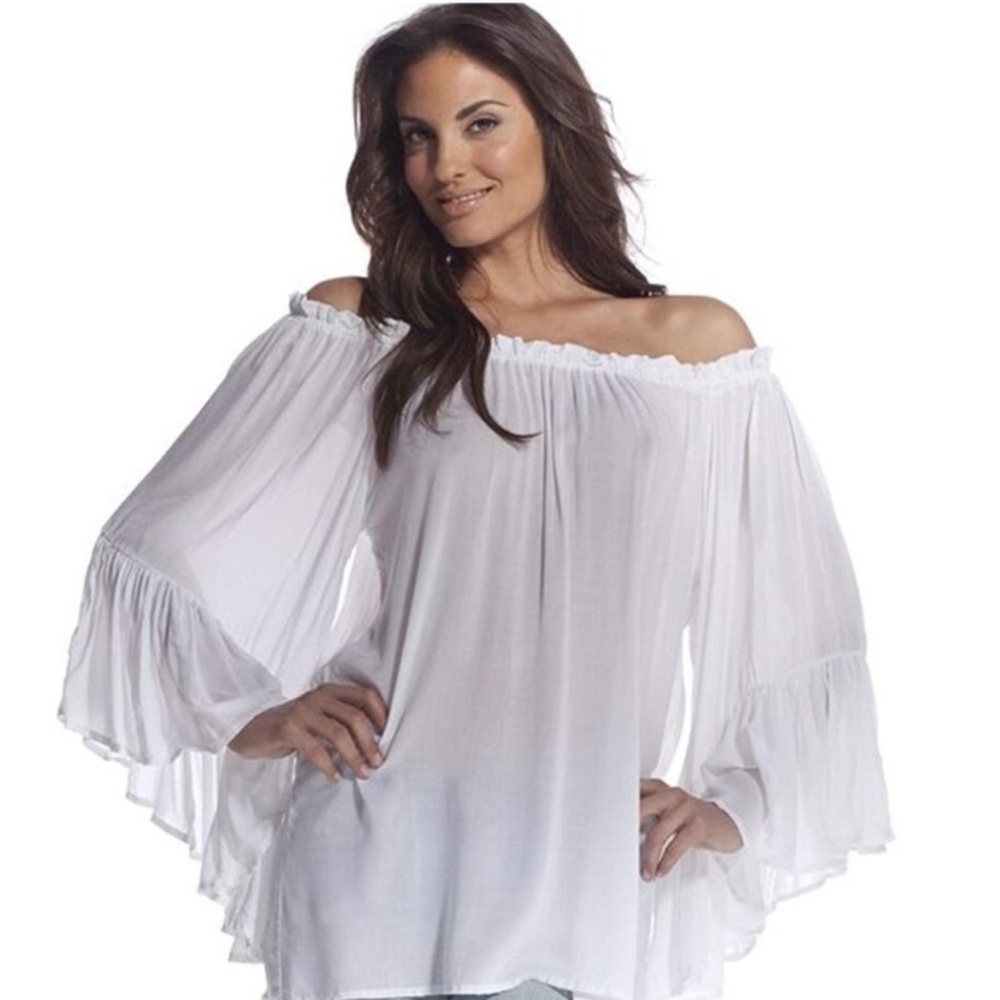 Elan Boho Off The Shoulder Top